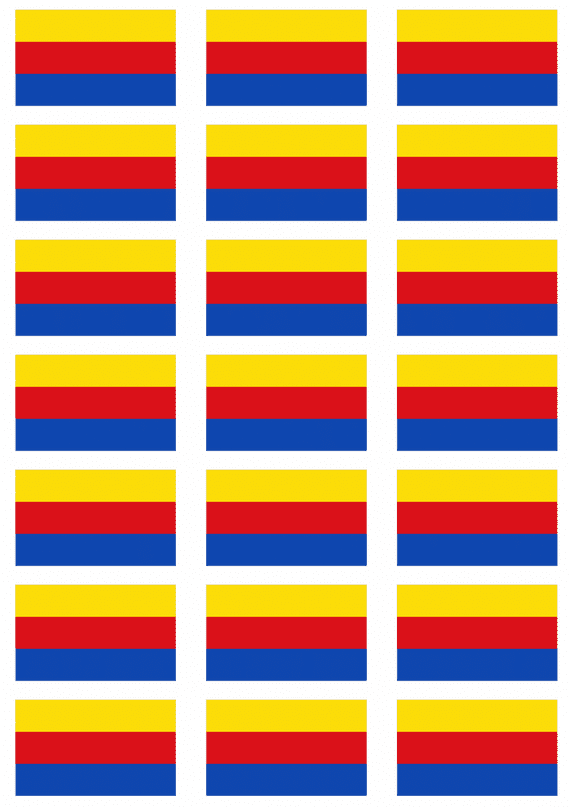 North Holland Flag Stickers - 21 per sheet