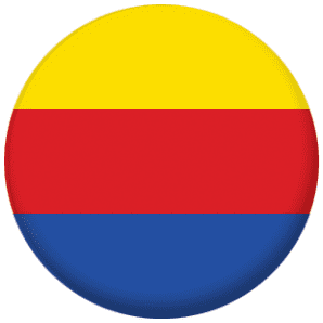 North Holland Region Flag 25mm Flat Back