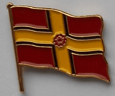 Northamptonshire County Flag Enamel Pin Badge
