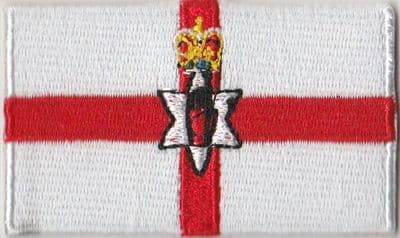 Northern Ireland Embroidered Flag Patch, style 04