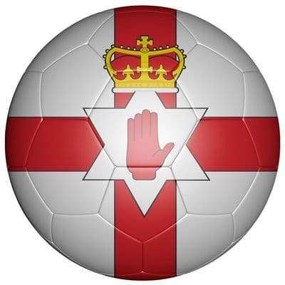 Northern Ireland Football Flag 25mm Flat Back