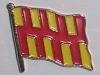 Northumberland County Flag Enamel Pin Badge