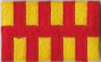 Northumberland Embroidered Flag Patch, style 04