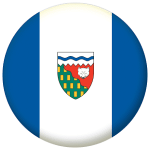 Northwest Territories Flag 25mm Flat Back