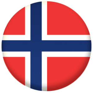 Norway Country Flag 25mm Flat Back