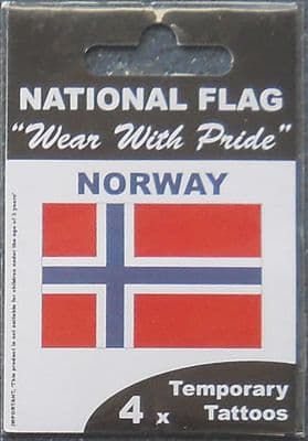 Norway Country Flag Tattoos.