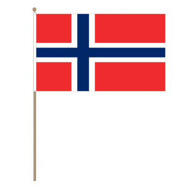 Norway Country Hand Flag - Large.