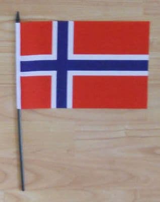 Norway Country Hand Flag - Medium.