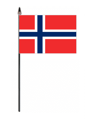 Norway Country Hand Flag - Small.