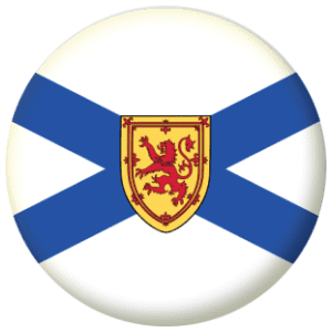 Nova Scotia Province Flag 25mm Flat Back