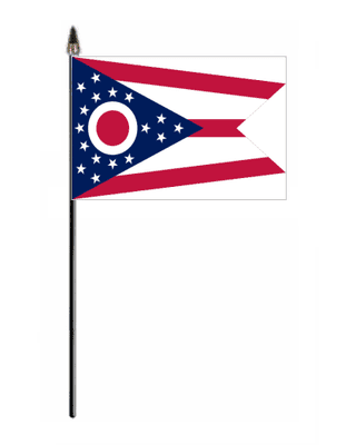 Ohio Hand Flag - Small.