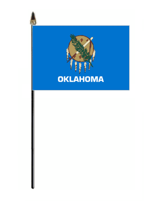 Oklahoma Hand Flag - Small.