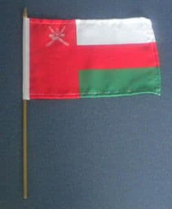 Oman Country Hand Flag - Medium (stitched).