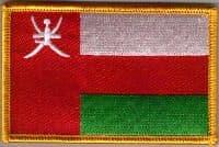 Oman Embroidered Flag Patch, style 08.