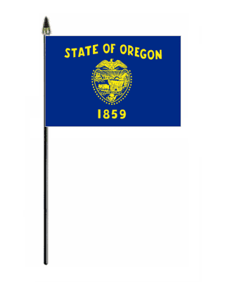 Oregon Hand Flag - Small.