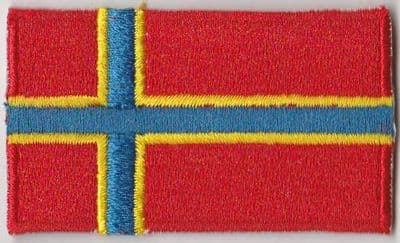 Orkney Islands Embroidered Flag Patch, style 04