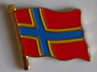 Orkney Islands Flag Enamel Pin Badge