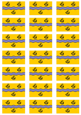 Outer Hebrides Flag Stickers - 21 per sheet