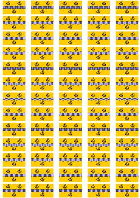 Outer Hebrides Flag Stickers - 65 per sheet