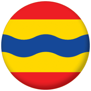 Overijssel Region Flag 25mm Flat Back