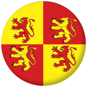 Owain Glyndwr Flag 25mm Button Badge