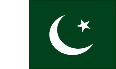 Pakistan Boat / Courtesy Flag.