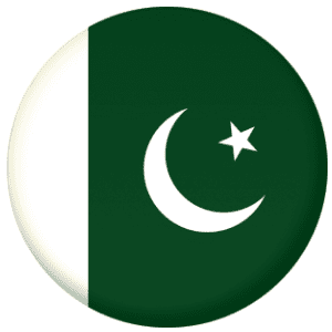 Pakistan Country Flag 58mm Button Badge