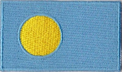 Palau Embroidered Flag Patch, style 04