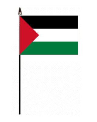 Palestine Country Hand Flag - Small.