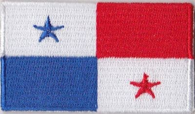 Panama Embroidered Flag Patch, style 04