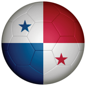 Panama Football Flag 58mm Mirror