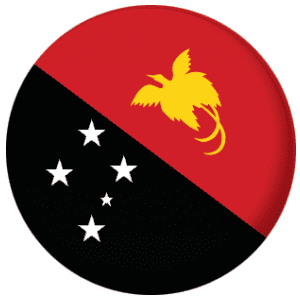 Papua New Guinea Country Flag 25mm Keyring