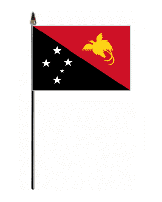 Papua New Guinea Country Hand Flag - Small.