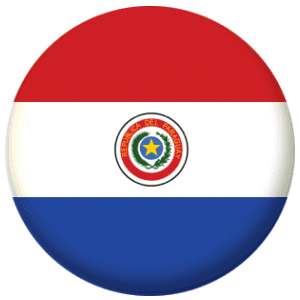 Paraguay Country Flag 58mm Button Badge