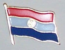 Paraguay Country Flag Enamel Pin Badge