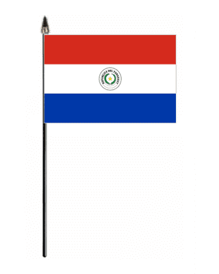 Paraguay Country Hand Flag - Small.