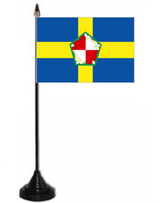Pembrokeshire Desk / Table Flag with plastic stand and base.