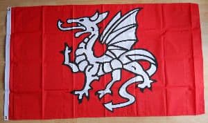 Pendragon Anglo Saxon Large Flag - 5' x 3'.