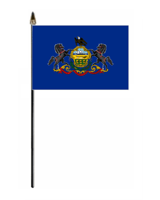 Pennsylvania Hand Flag - Small.