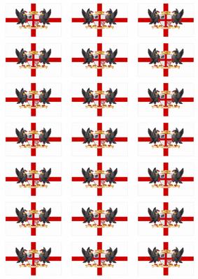 Perth City Flag Stickers - 21 per sheet