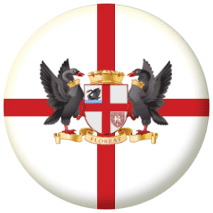 Perth Flag 58mm Button Badge