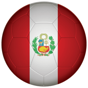 Peru Football Flag 25mm Button Badge