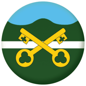 Petersfield Town / City Flag 25mm Pin Button Badge