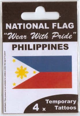 Philippines Country Flag Tattoos.