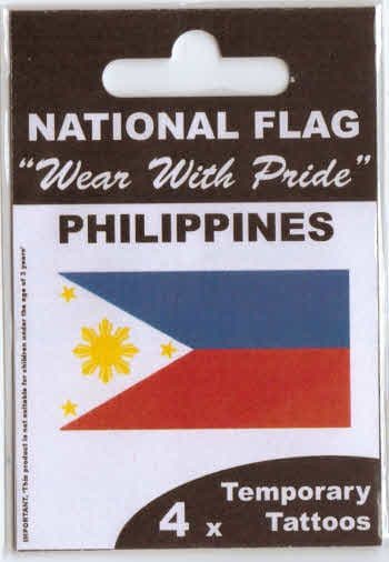 Philippines Country Flag Tattoos.