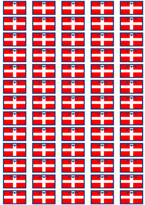 Piedmont Flag Stickers - 65 per sheet