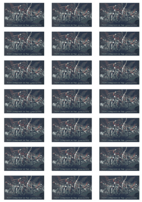 Pirate Iron Horsemen Stickers - 21 per sheet