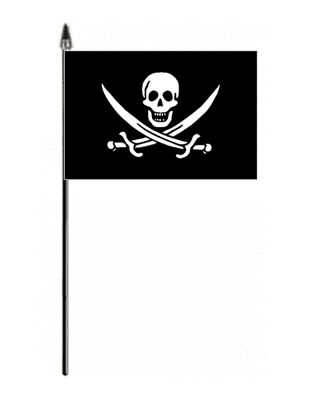 Pirate Jack Rackham Hand Flag - Small