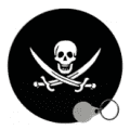 Pirate Keyrings - 25mm