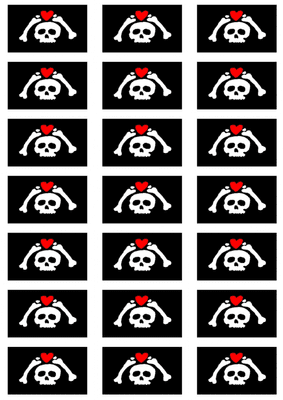 Pirate Micropose Stickers - 21 per sheet